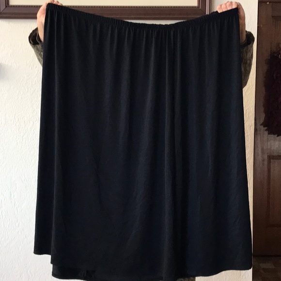 Sanctuarie Designs A-Line elastic waist roomy stretchy skirt Size 9x Made in USA - Picture 2 of 7